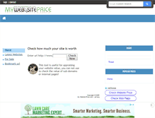 Tablet Screenshot of mywebsiteprice.com
